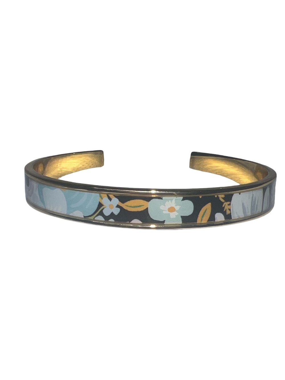 Bracelet Rifle Paper Company Skinny Cuff  Garden Party Blue black gold